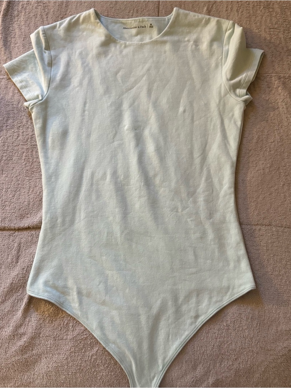Abercrombie & Fitch Women’s Mint Short Sleeve One-Piece Bodysuit